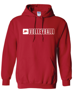 Zizzer Volleyball Red Hooded sweatshirt