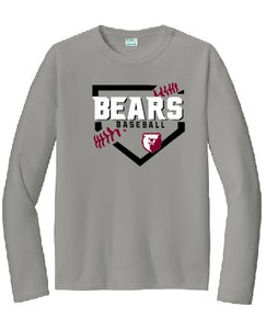 Bears baseball Drifit long sleeve gray