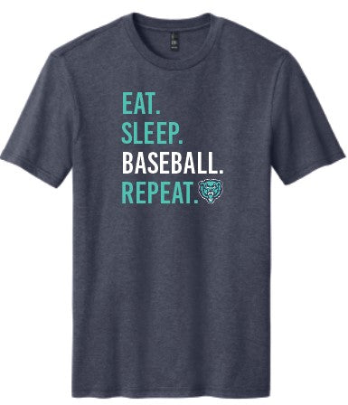 Grizzly Baseball Eat Sleep Repeat T shirt