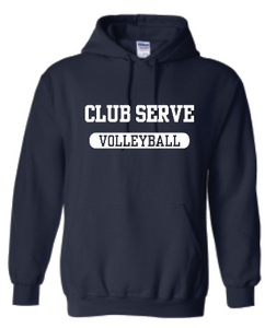 Club Serve Navy Hooded Sweatshirt