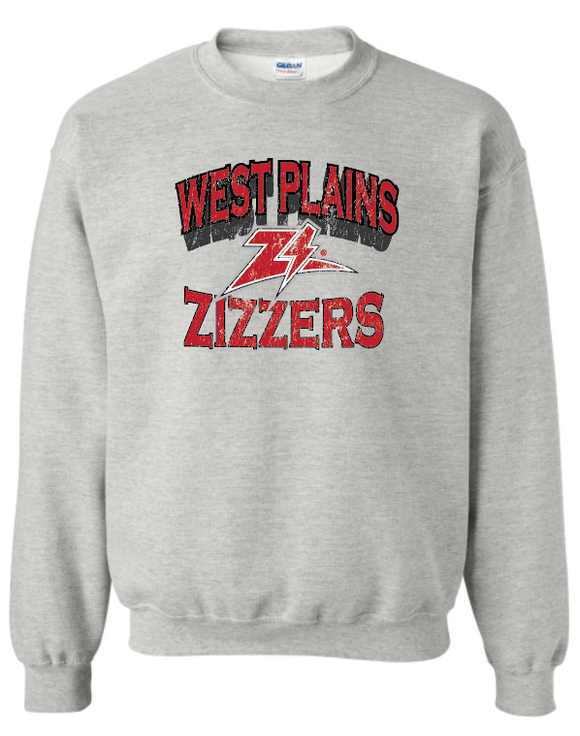 Zizzer Softball West Plains Zizzers Crewneck Sweatshirt