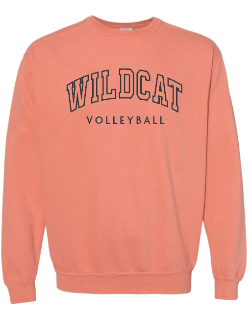 Wildcat Volleyball Comfort Color Crewneck