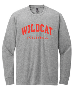 Wildcat Volleyball Gray long sleeve