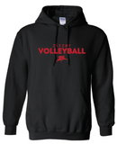 Zizzer Volleyball Black Hooded sweatshirt