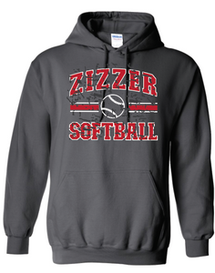 Zizzer Softball Hooded Sweatshirt