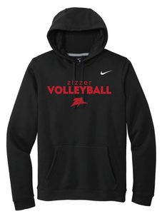 Zizzer Volleyball Black Nike Hooded Sweatshirt